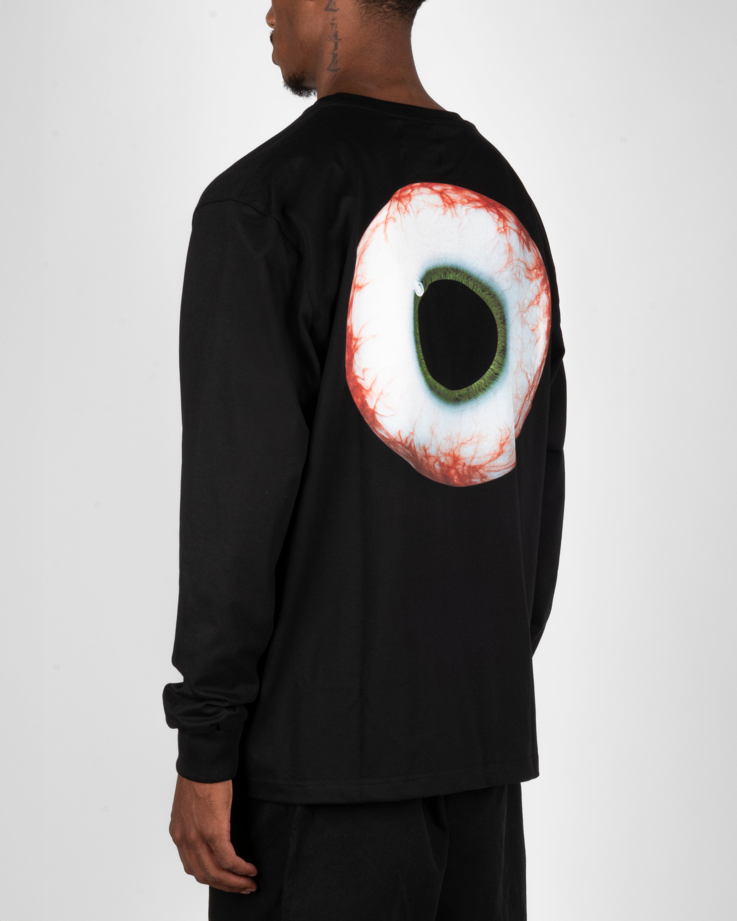 34.ATU Black Sweatshirt with Eye Print