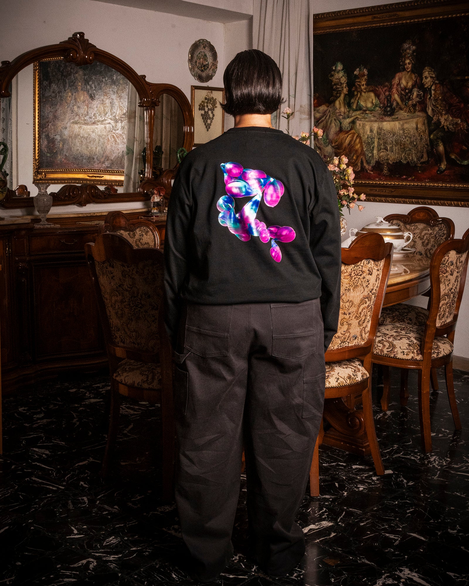 Black "DNA" Longsleeve