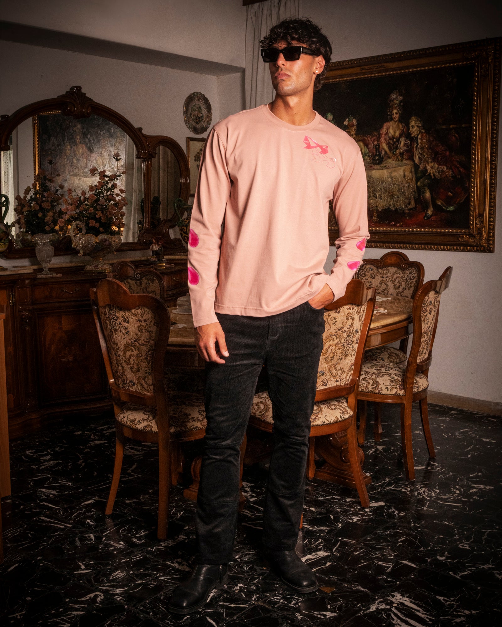 Pink "Candy Stamp" Longsleeve