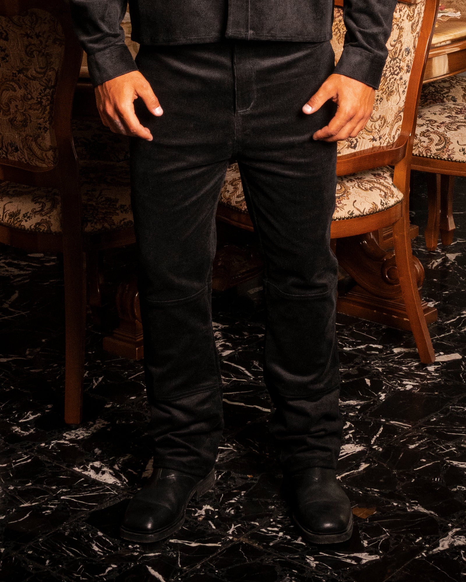 Pantalone Zampa in Velluto