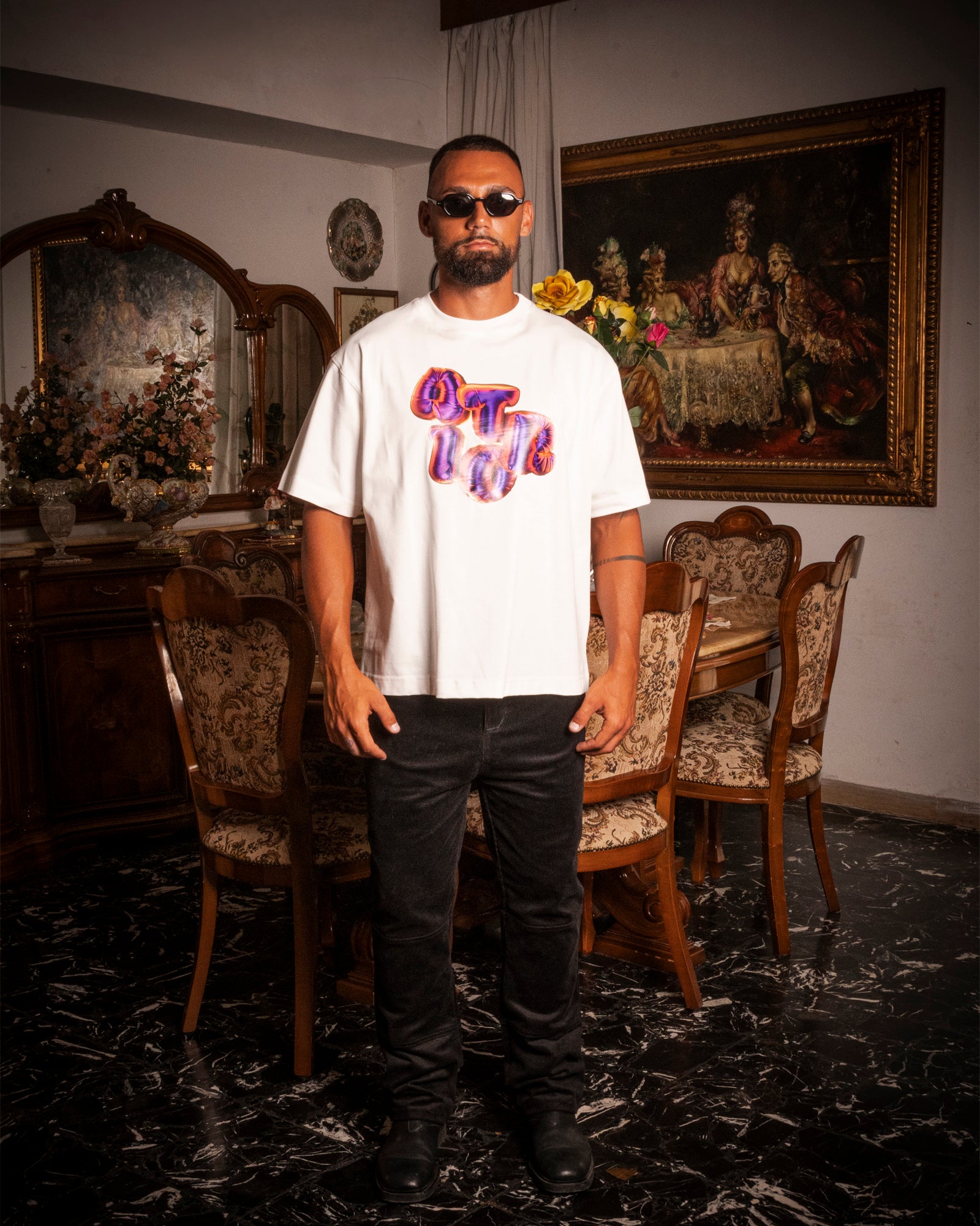 T-Shirt bianca "Balloon"