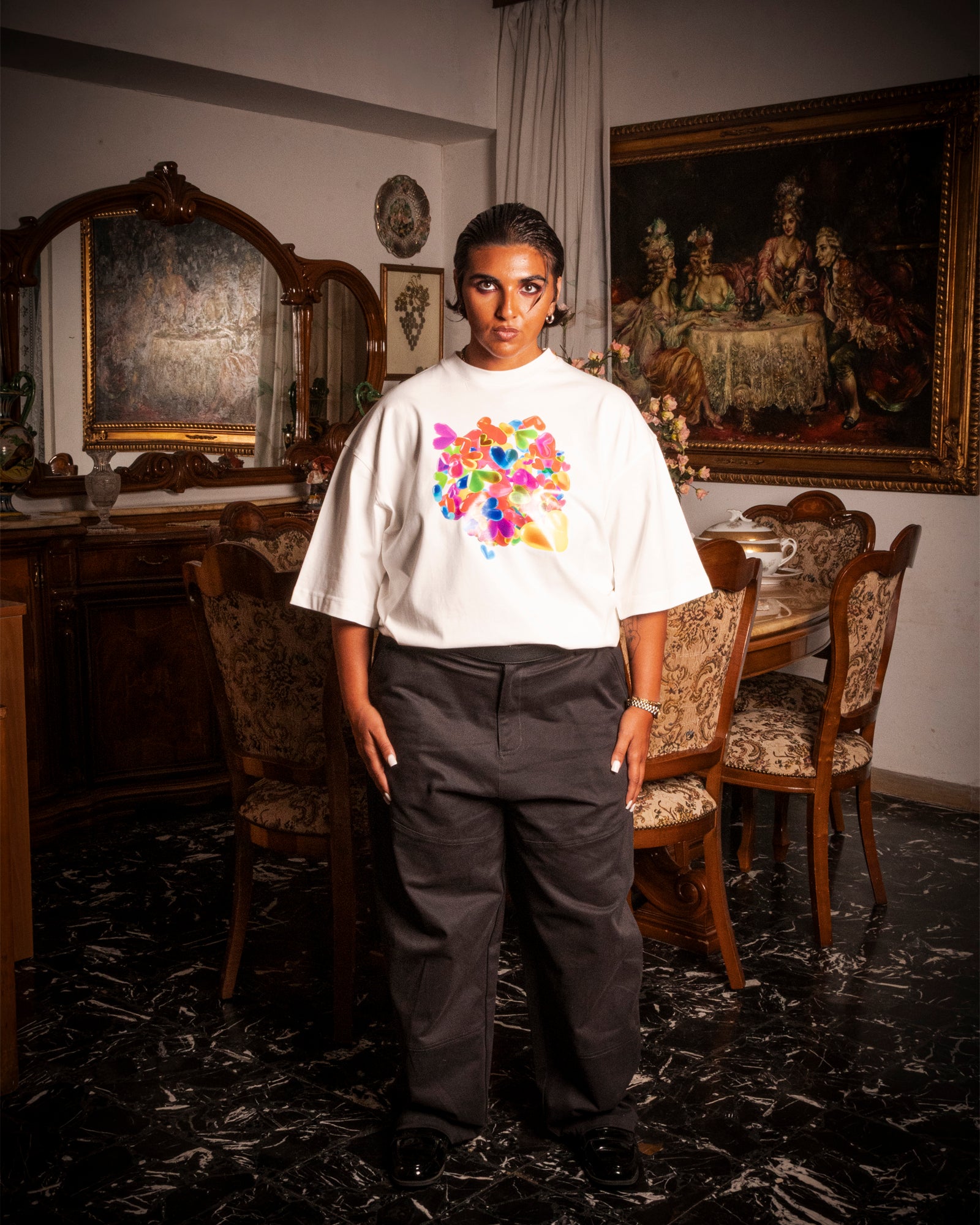 White T-Shirt "Candys"